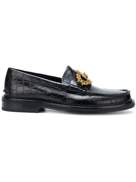 versace croco boot|versace collection men's loafers shoes.